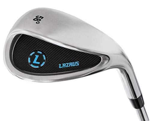 LAZRUS Premium Sand Wedge Anti Duff Thick Sole Loft Wedge Golf Club for Men & Women - Escape Bunkers and Save Strokes Around The Green - Lob Golf Wedges for Men (58 Degree, Right)