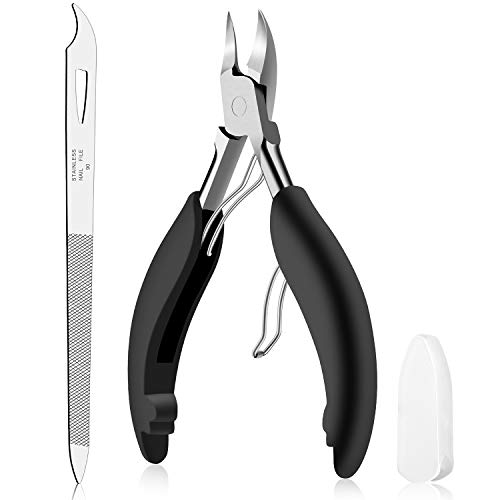 Toe nail Clipper for Ingrown or Thick Nails- Toenails Trimmer and Professional Podiatrist Toenail Nipper for Seniors with Surgical Stainless Steel Super Sharp Blades Lighter Soft Handle…