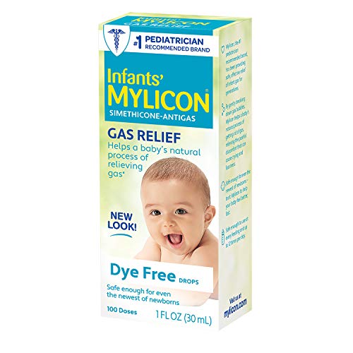 Infants' Mylicon Gas Relief Drops for Infants and Babies, Dye Free Formula, 1 Fluid Ounce