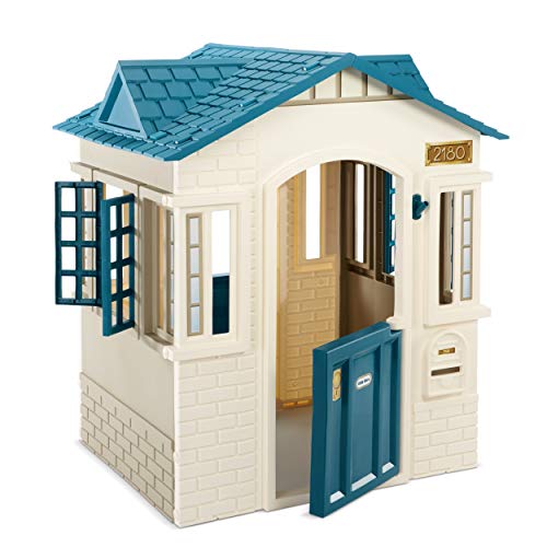 Little Tikes Cape Cottage Playhouse for Kids - Outdoor Playset and Indoor Playground for Toddlers with 2 Working Doors - Pretend Play House Educational and Interactive Toy