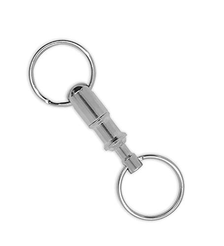 Lucky Line Quick Release Keychain, Nickel-Plated Brass, 1 Per Pack (70701)